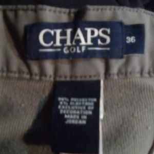 2 Pair Men's Chaps Cargo Golf Shorts 36"X8"  Navy Blue & Loft Grey GUC